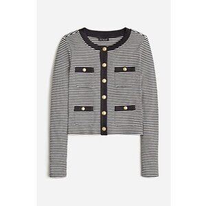 J. Crew Vintage Rib Lady Jacket In Stripe S